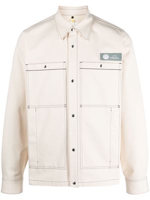 OAMC patch pocket shirt jacket - Neutrals