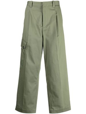 OAMC pressed-crease cargo trousers - Green
