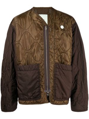 OAMC quilted bomber jacket - Brown