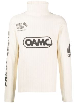OAMC ribbed-knit wool jumper - Neutrals