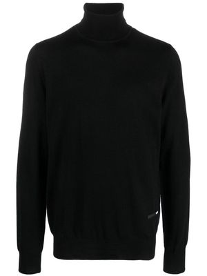 OAMC roll-neck merino wool jumper - Black
