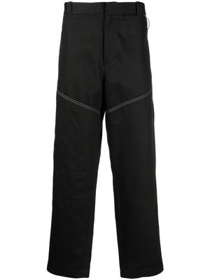OAMC Shasta cotton straight-leg trousers - Black