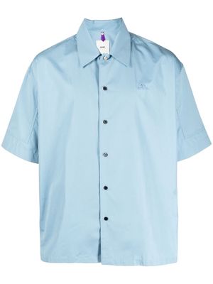 OAMC short-sleeved button-front shirt - Blue