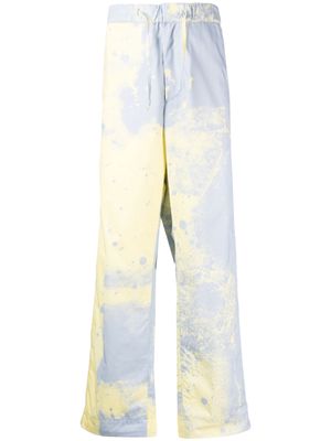 OAMC spray-paint straight-leg trousers - Yellow