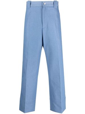 OAMC straight-leg recycled trousers - Blue