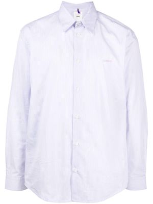 OAMC stripe-print cotton shirt - Purple