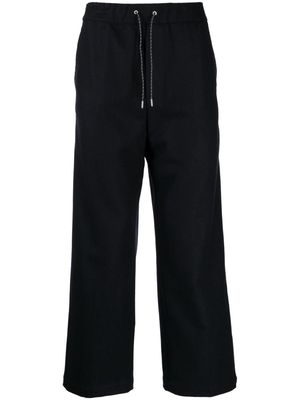 OAMC wide-leg wool-cotton trousers - Black