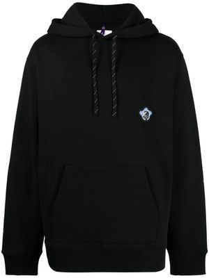 OAMC World jersey-texture hoodie - Black