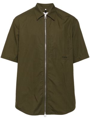 OAMC zip-up cotton shirt - Green
