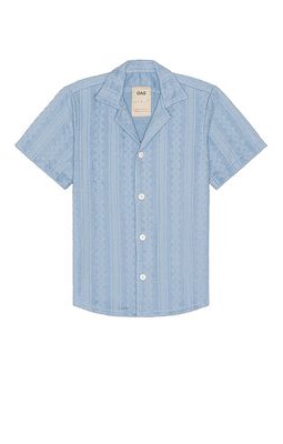 OAS Ancora Cuba Terry Shirt in Blue