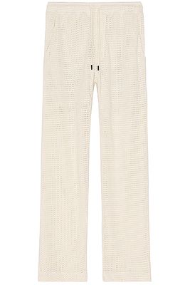 OAS Ecru Ayora Net Pants in White