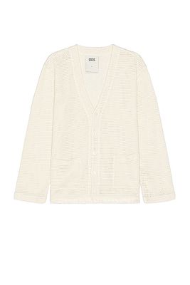 OAS Ecru Net Cardigan in White