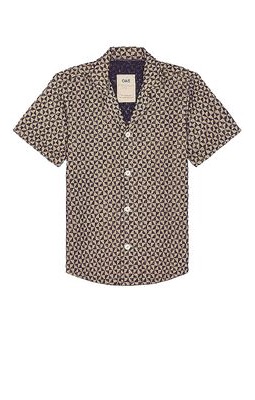 OAS Puzzle Cuba Terry Shirt in Blue