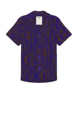 OAS Thenards Jiggle Cuba Terry Shirt in Blue