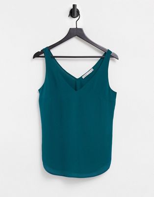 Oasis formal cami top in turquoise-Green