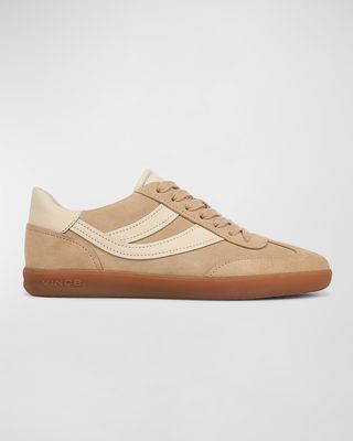 Oasis Mixed Leather Retro Sneakers