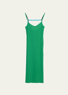 Obeline Open-Back Camisole Body-Con Midi Dress