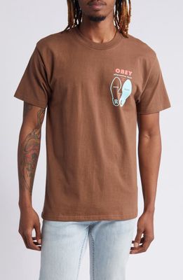 Obey Alternative Facts Graphic T-Shirt in Silt 