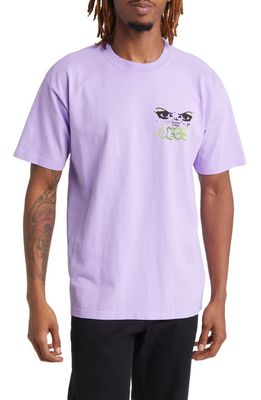 Obey Believing is Seeing Graphic T-Shirt in Digital Lavender
