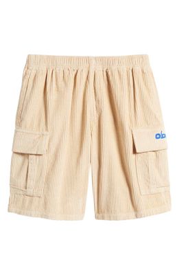 Obey Easy Corduroy Cargo Shorts in Irish Cream