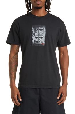 Obey Icon Photo Organic Cotton Graphic T-Shirt in Faded Black