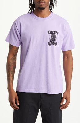 Obey Love Hurts Graphic T-Shirt in Digital Lavender