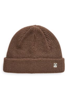 Obey Micro Knit Beanie in Java Brown