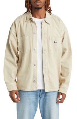Obey Milton Shirt Jacket in Clay