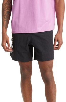 Obey Resound Web Belted Shorts in Black