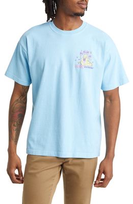 Obey Slime Graphic T-Shirt in Sky Blue