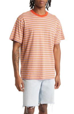 Obey Tribute Stripe T-Shirt in Roobios Multi