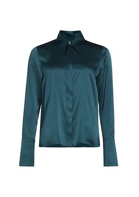 Object Of Affection Silk Charmeuse Shirt