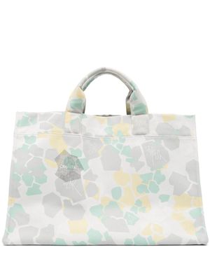 OBJECTS IV LIFE abstract-print cotton tote bag - White