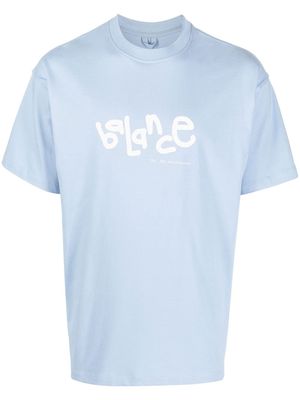 OBJECTS IV LIFE Balance graphic-print T-shirt - Blue