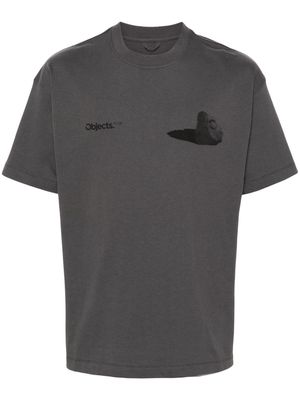 OBJECTS IV LIFE Boulder-print cotton T-shirt - Grey