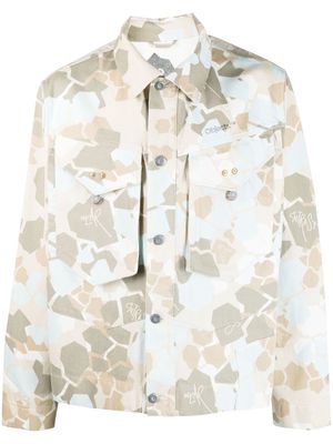 OBJECTS IV LIFE camouflage-pattern denim jacket - Neutrals
