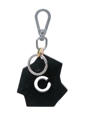 OBJECTS IV LIFE logo cut-out keychain - Black