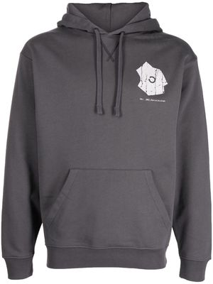 OBJECTS IV LIFE logo-print cotton hoodie - Grey
