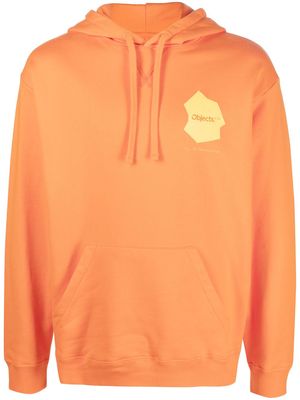 OBJECTS IV LIFE logo-print long-sleeve hoodie - Orange
