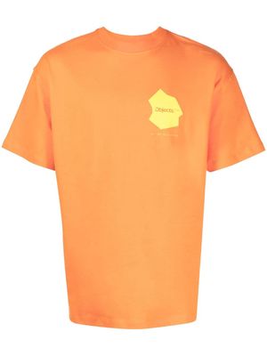 OBJECTS IV LIFE slogan-print T-shirt - Orange