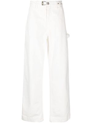 OBJECTS IV LIFE wide-leg clasp jeans - White