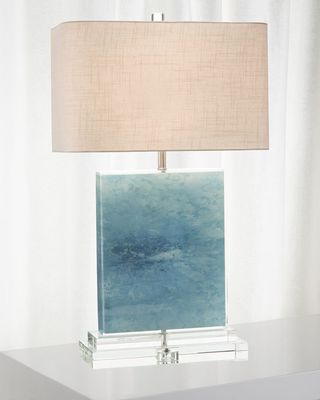 Ocean Canvas/Acrylic Table Lamp