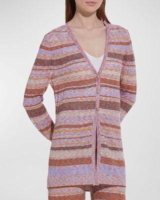 Oceania Knit Stripe Cardigan
