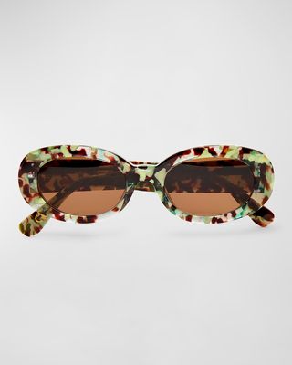Oceanside Acetate Oval Sunglasses