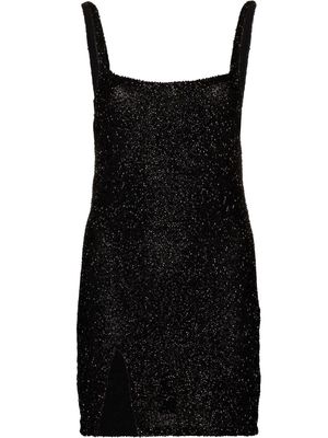Oceanus Sofia sequinned minidress - Black