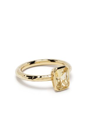 Octavia Elizabeth 18kt yellow gold Beatrice sapphire engagement ring