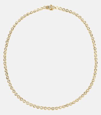 Octavia Elizabeth Blossom 18kt gold necklace with diamonds