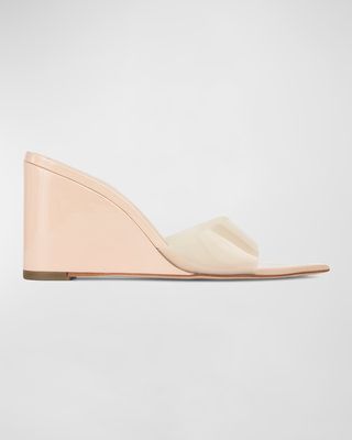 Octavia Transparent Wedge Sandals