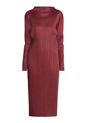 October Long-Sleeve Midi-Dress