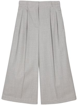 Odeeh cropped wide-leg trousers - Grey
